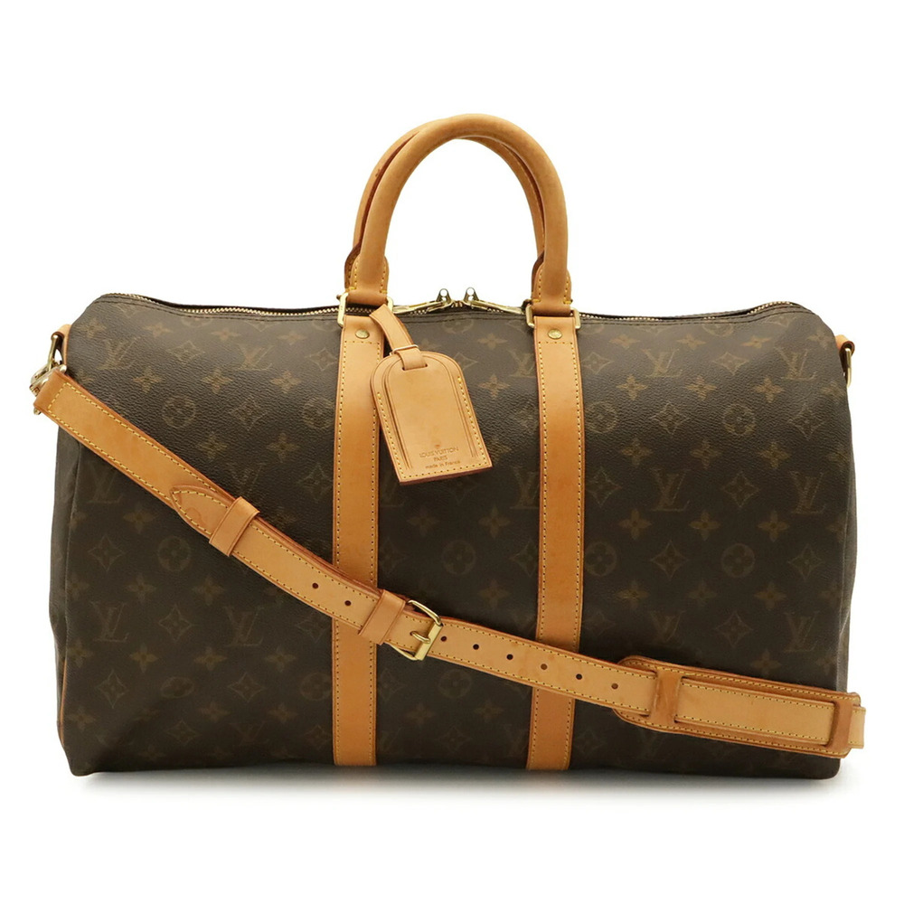 LOUIS VUITTON Louis Vuitton Monogram Keepall Bandoulière 45 Boston Bag Handba...